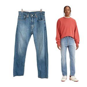Levi’s Jeans Mens 31x32 505 Regular Stretch Denim Ocean Blues Straight 005052378